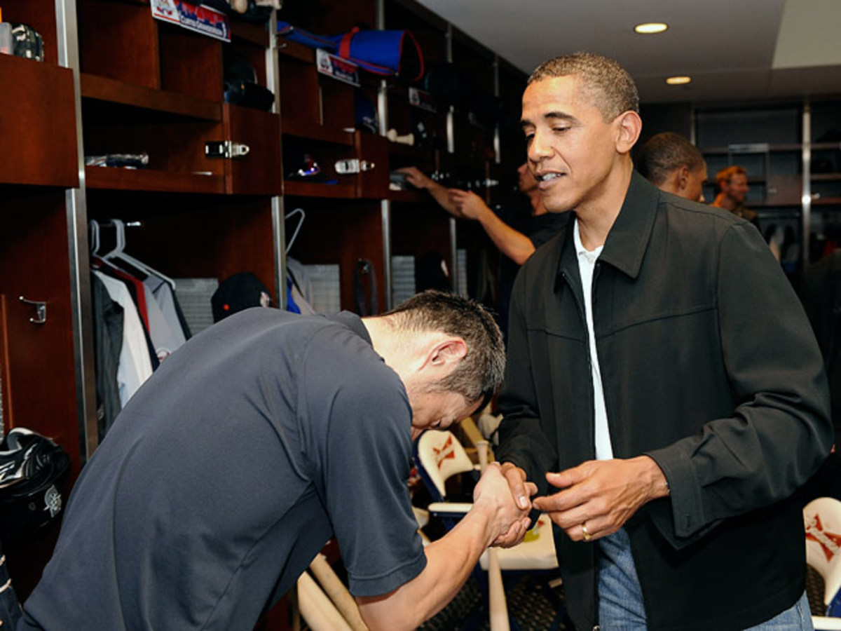 Ichiro Suzuki and President Barack Obama