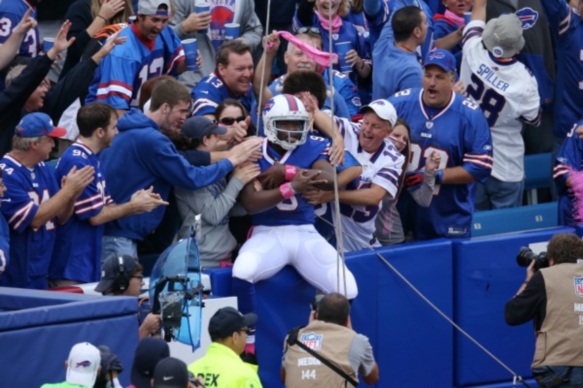 If more fans don't go see EJ Manuel on Sunday, the Bills-Jets game could be blacked out on local TV. (Tom Szczerbowski/Getty Images)