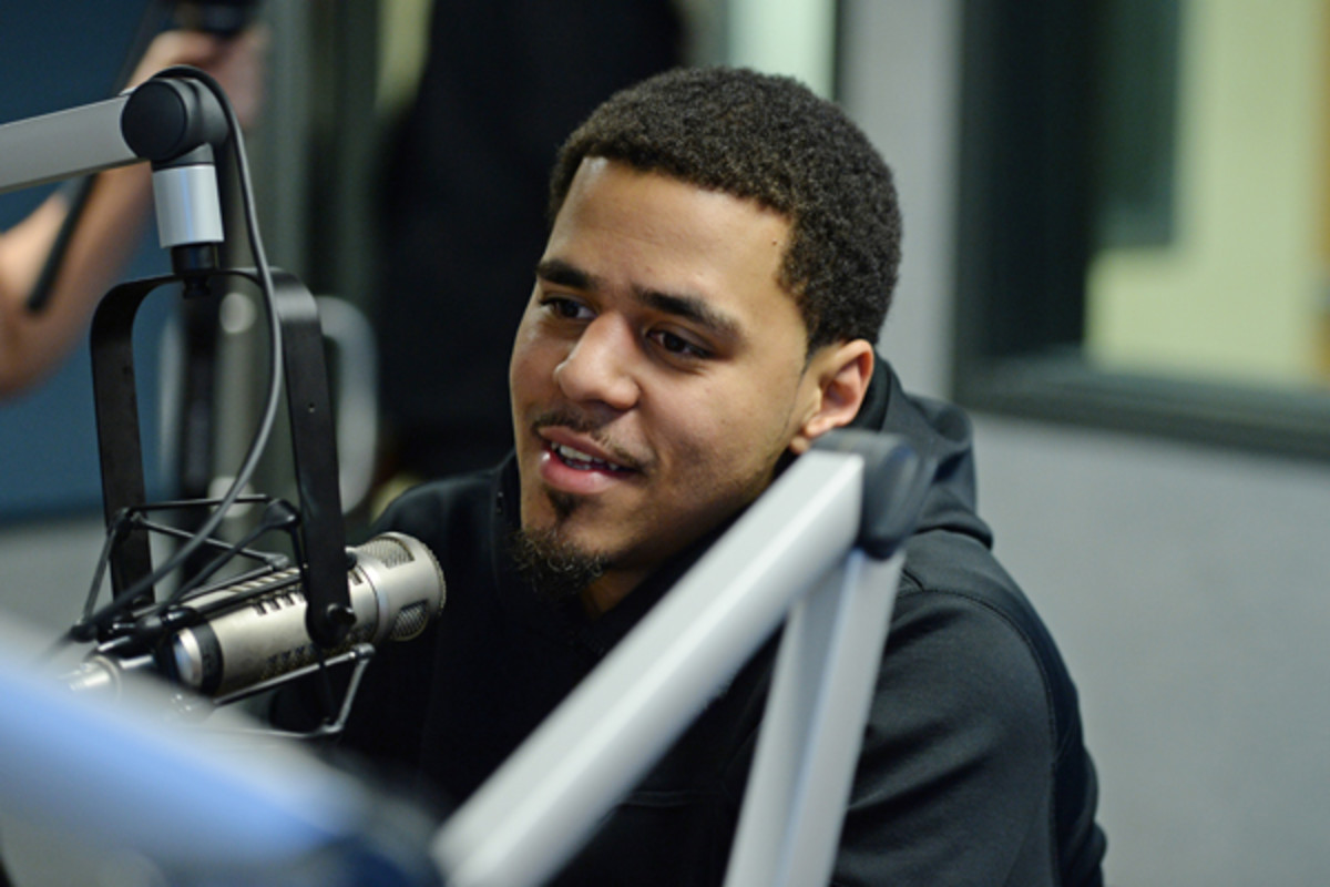 J Cole Visits Y 100 Radio Station