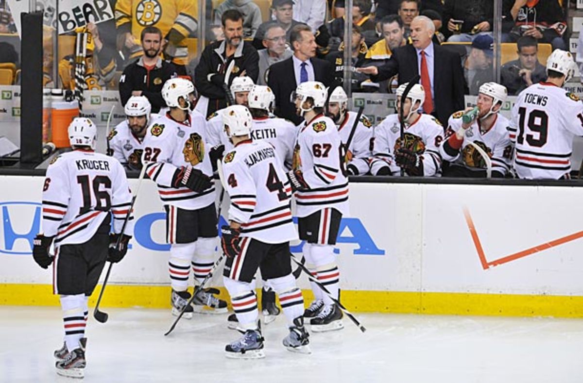 Coach Joel Quenneville of the Chicago Blackhawks