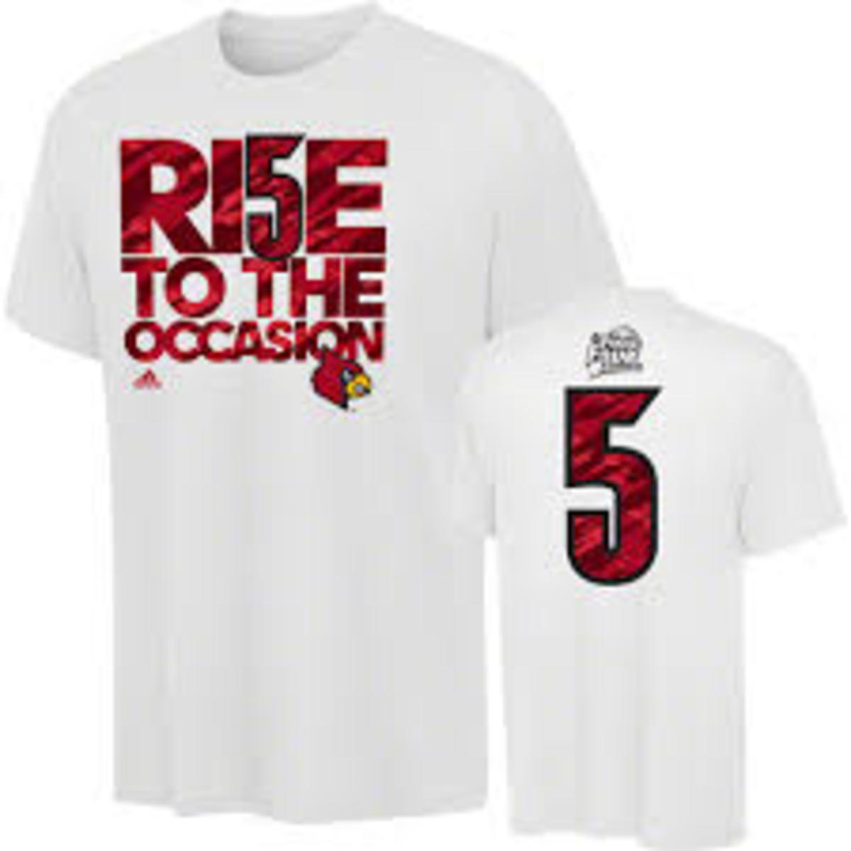 Adidas stopped the sale of the No. 5 shirt inspired by injured Louisville guard Kevin Ware. (Images provided by Louisville website.)