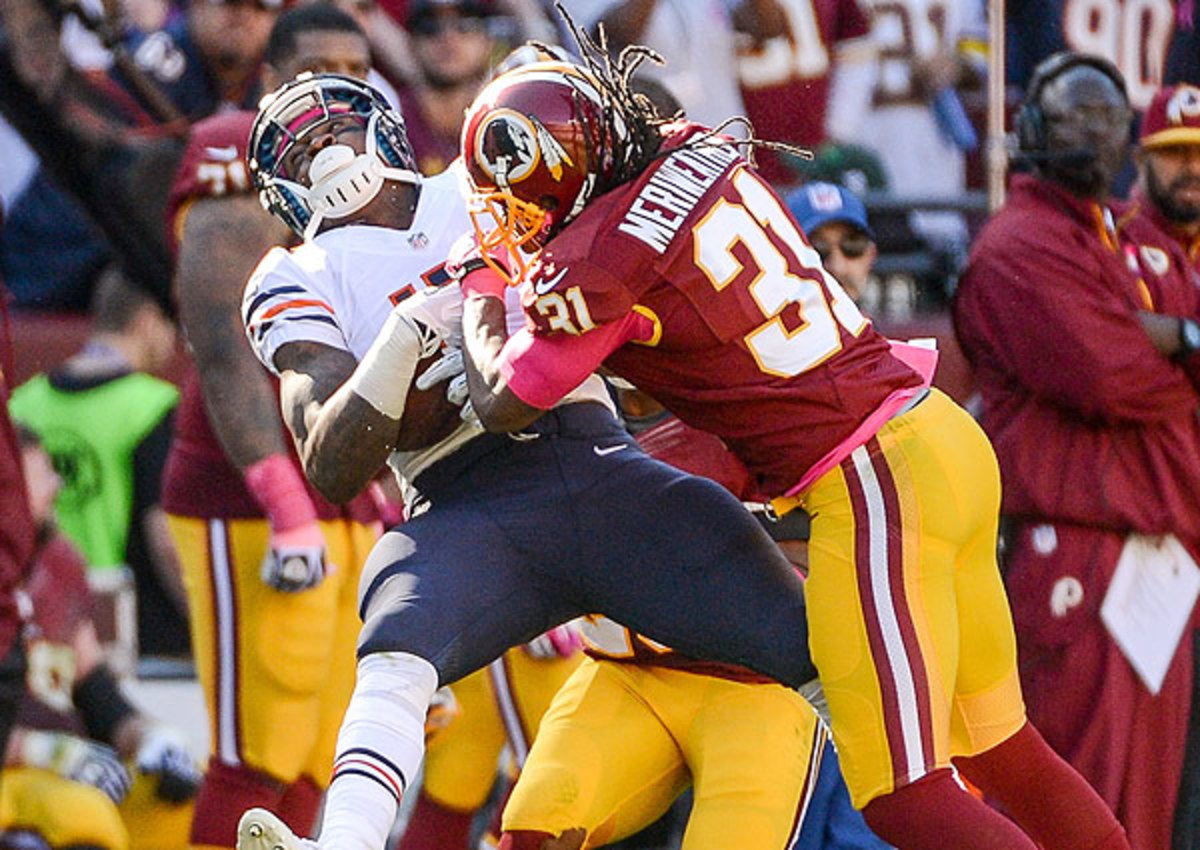 Brandon Meriweather's insistence on hitting high could earn him a one- or two-game ban.