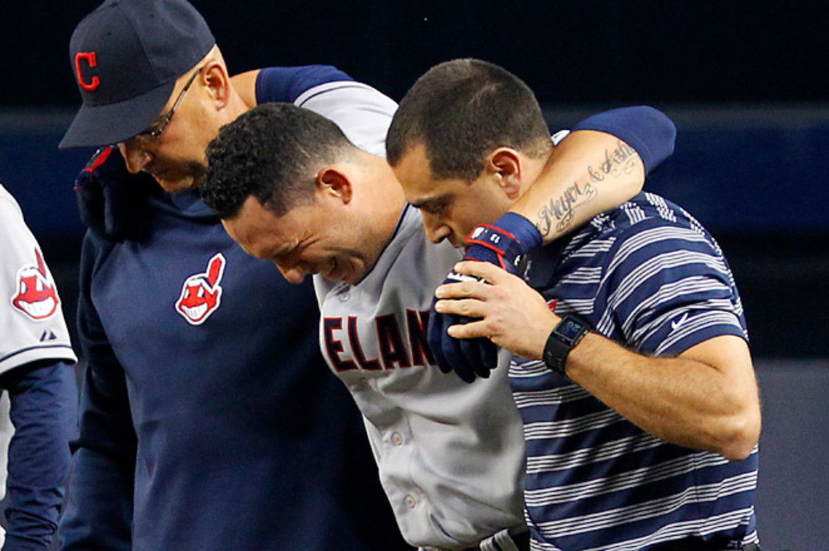 Manager Terry Francona says he thinks Cabrera could miss three to four weeks with a quad injury. 