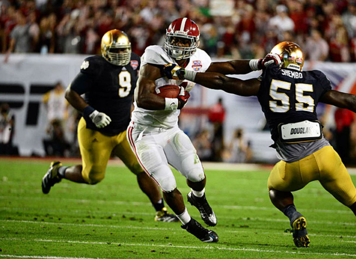 Alabama's rout of Notre Dame in last season's title game was the latest in a string of recent blowouts.