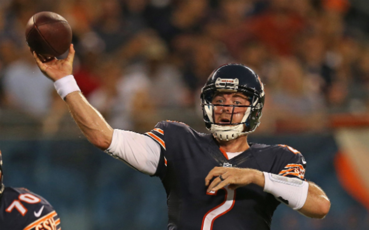 With Jay Cutler injured, the Bears will bring back quarterback Jordan Palmer. (Jonathan Daniel/Getty Images)