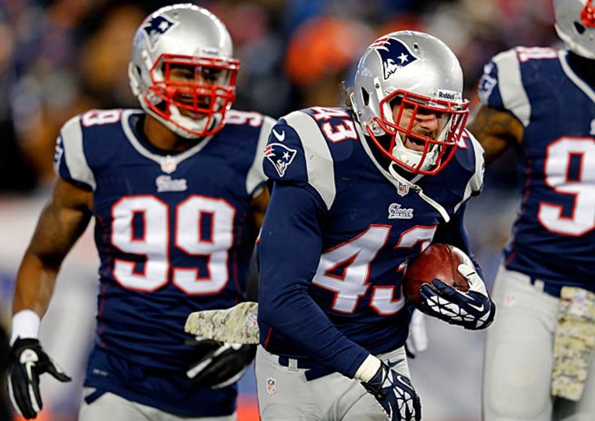 Nate Ebner didn't play high school football, but is in his second season with the Patriots.