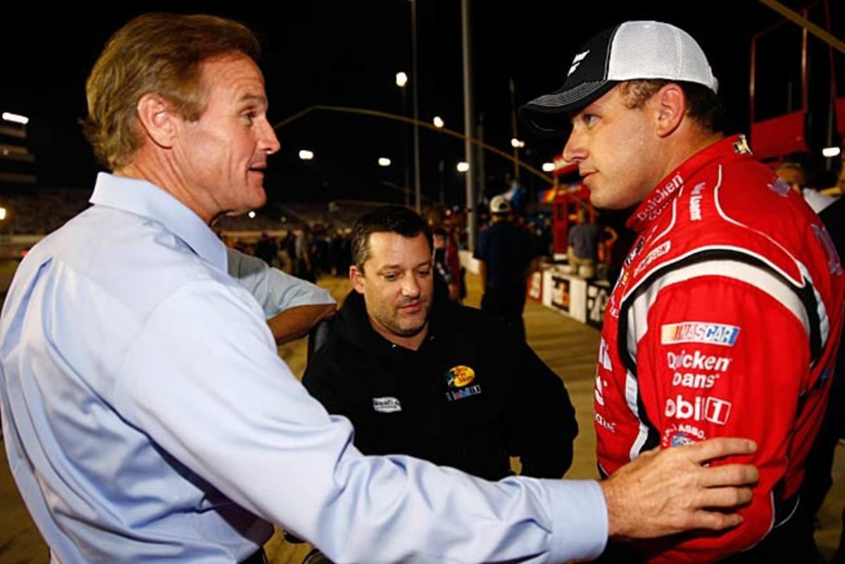 Ryan Newman (right) narrowly missed the Chase after a controversial incident at Richmond.