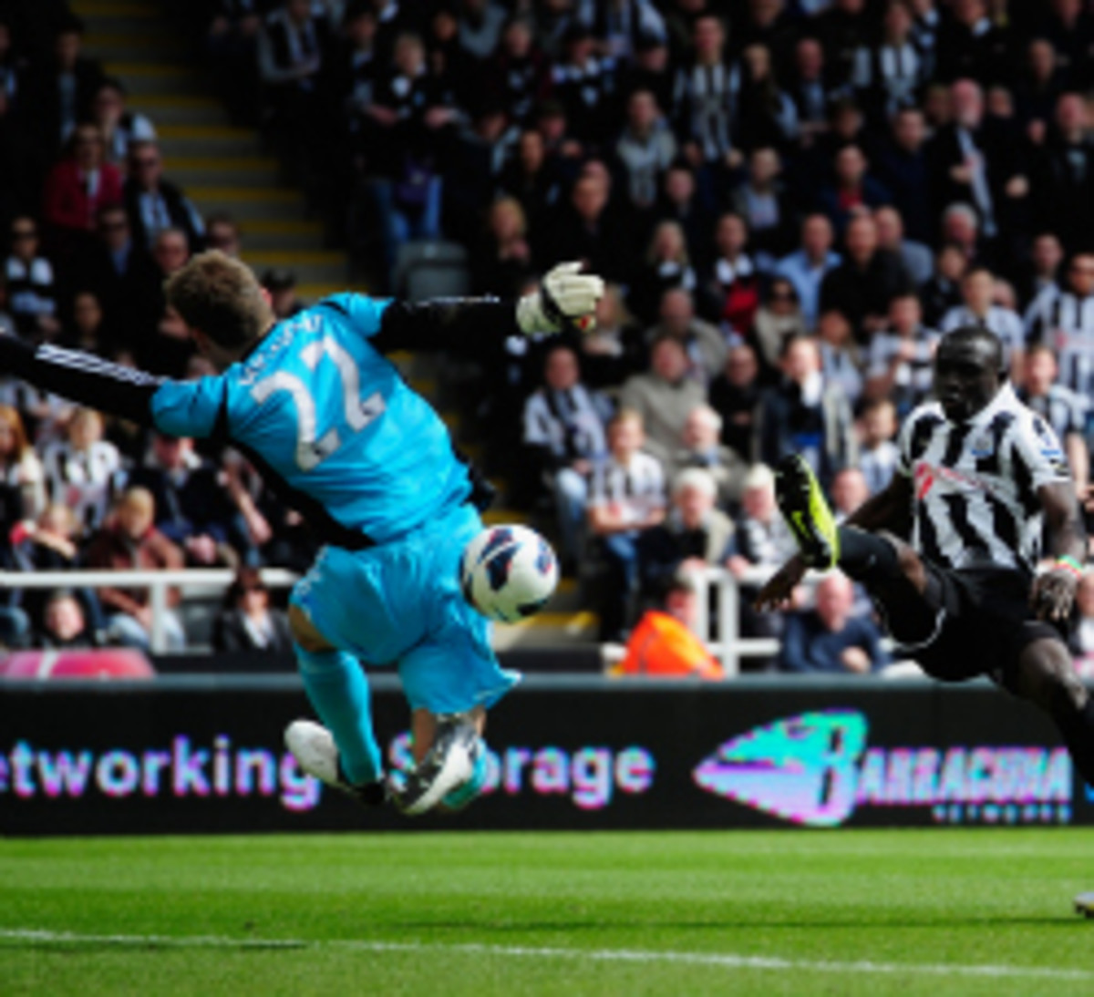All 380 English Premier League games will be televised on NBC networks next season. (Papiss Cisse/Getty Images)