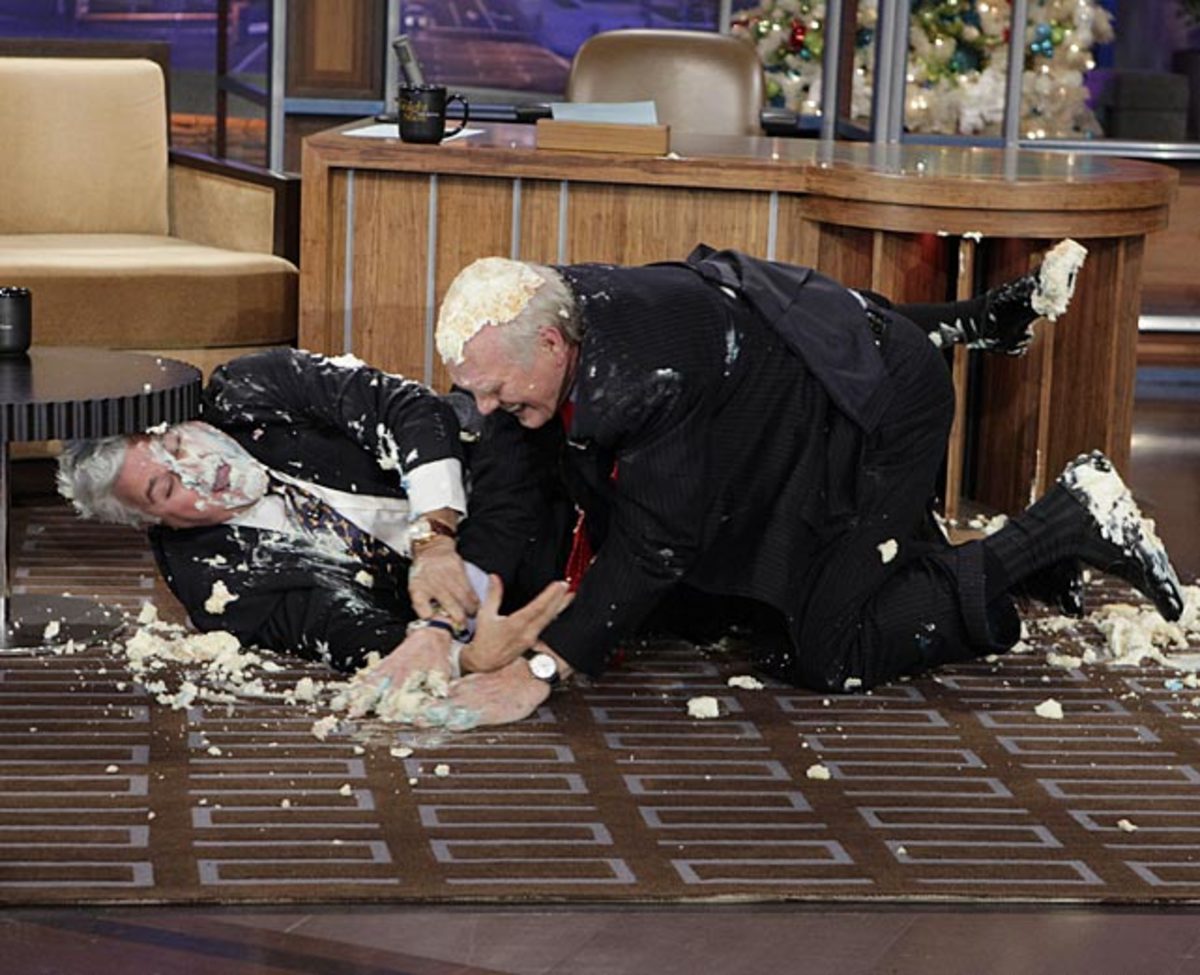 Terry Bradshaw and Jay Leno