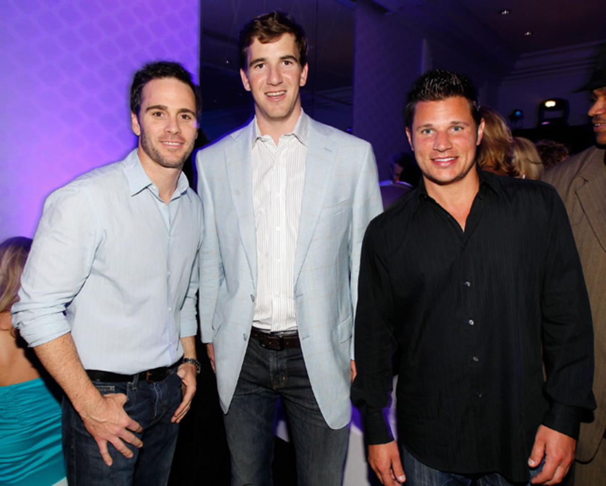Jimmie Johnson, Eli Manning and Nick Lachey 