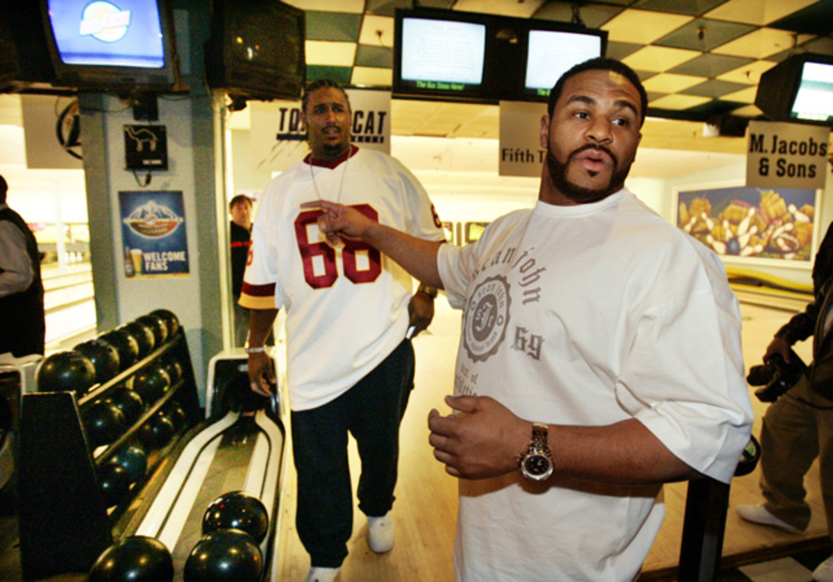 Max Starks and Jerome Bettis