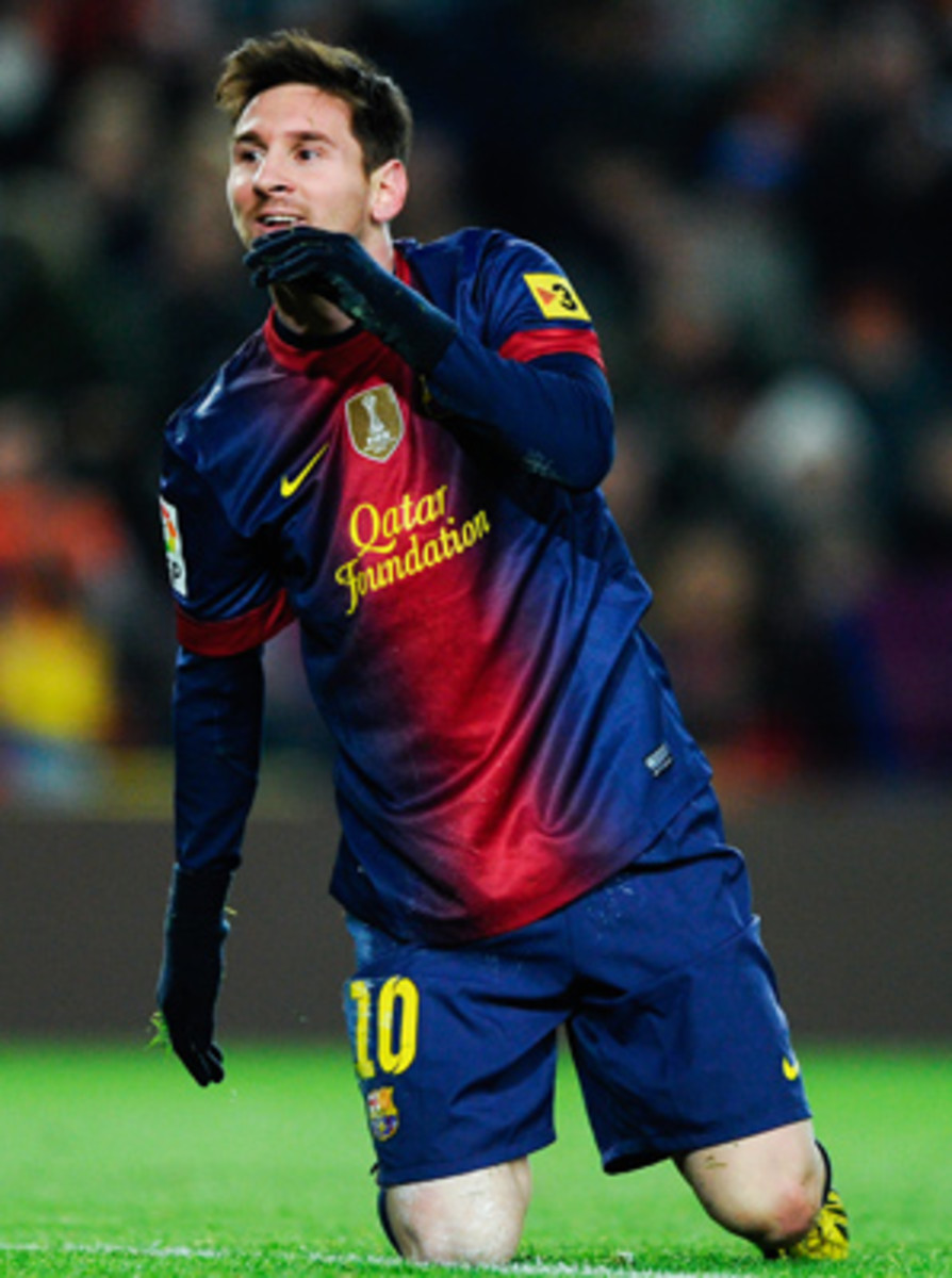 Lionel Messi is trying to match Gerd Mueller's record of 85 goals for Bayern Munich and West Germany in 1972.