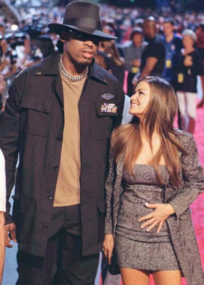 Carmen Electra and Dennis Rodman 