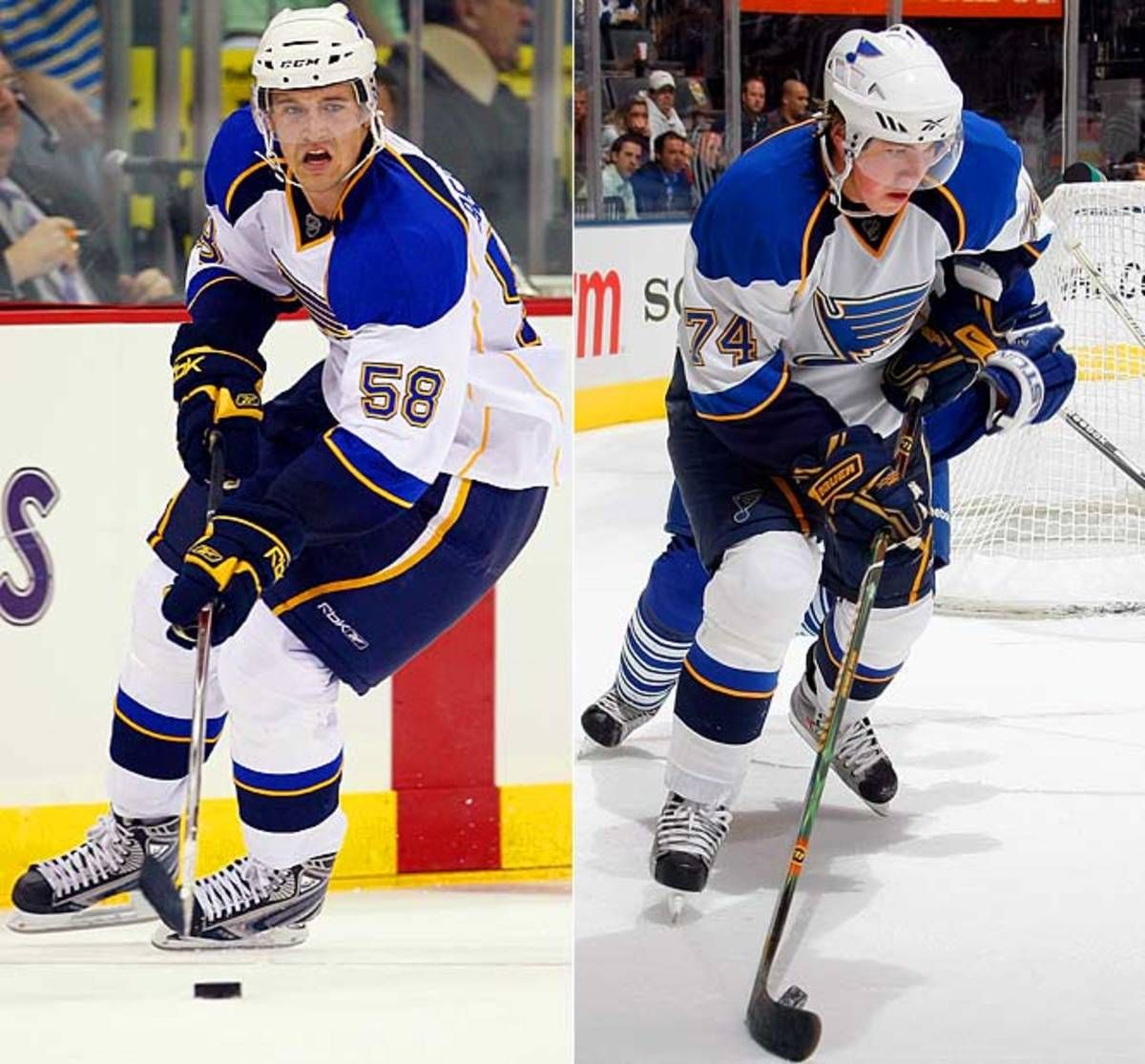 Patrik Berglund and T.J. Oshie