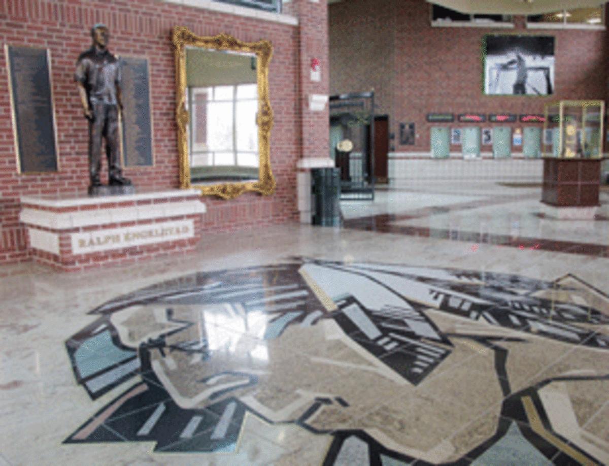 The University of North Dakota's home arena, known as The Ralph, is the Taj Mahal Hall of hockey venues.