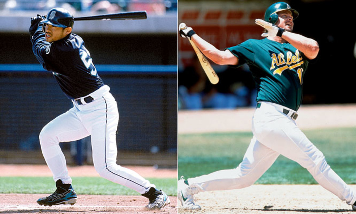 Ichiro Suzuki and Jason Giambi