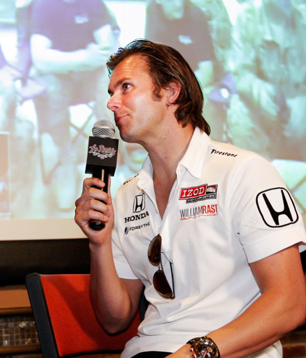 Taking part in tests for the new car 