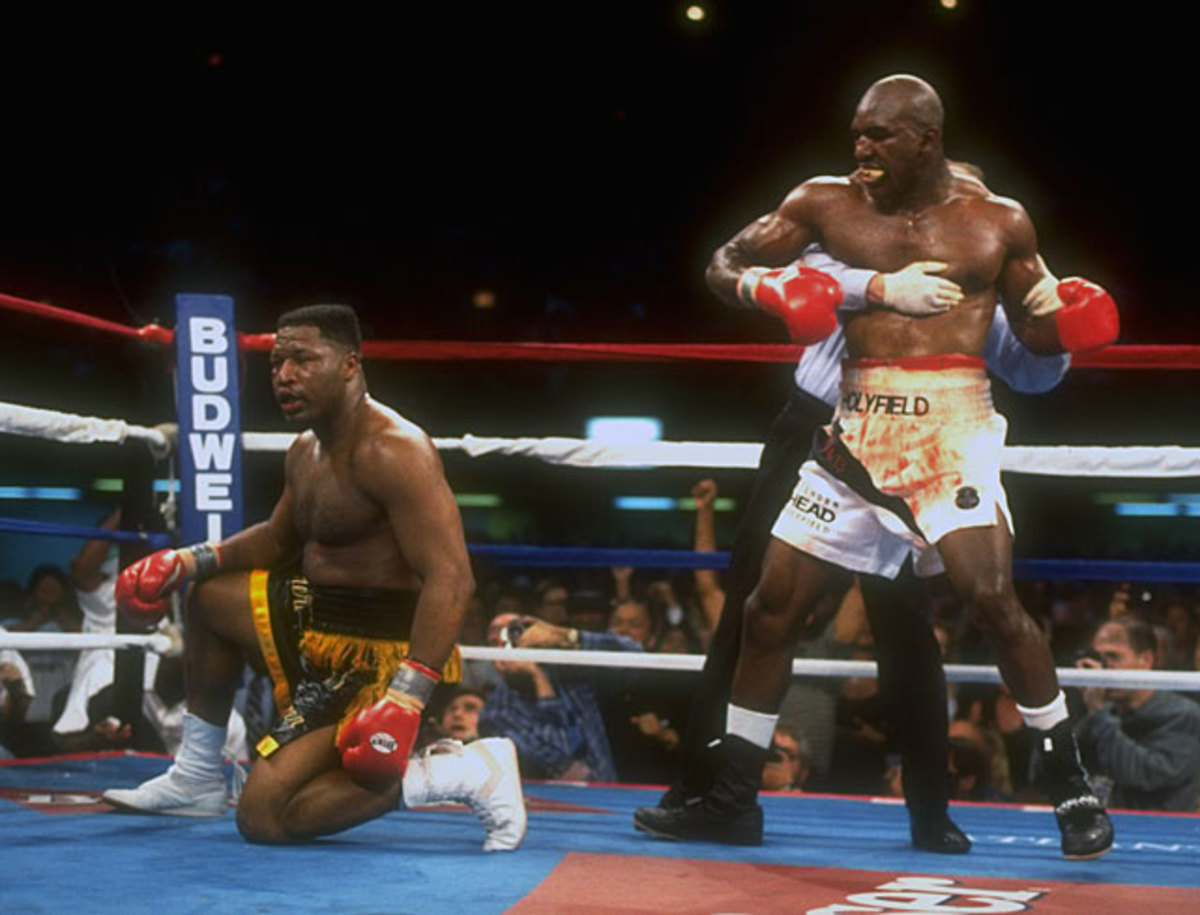  Evander Holyfield and Ray Mercer
