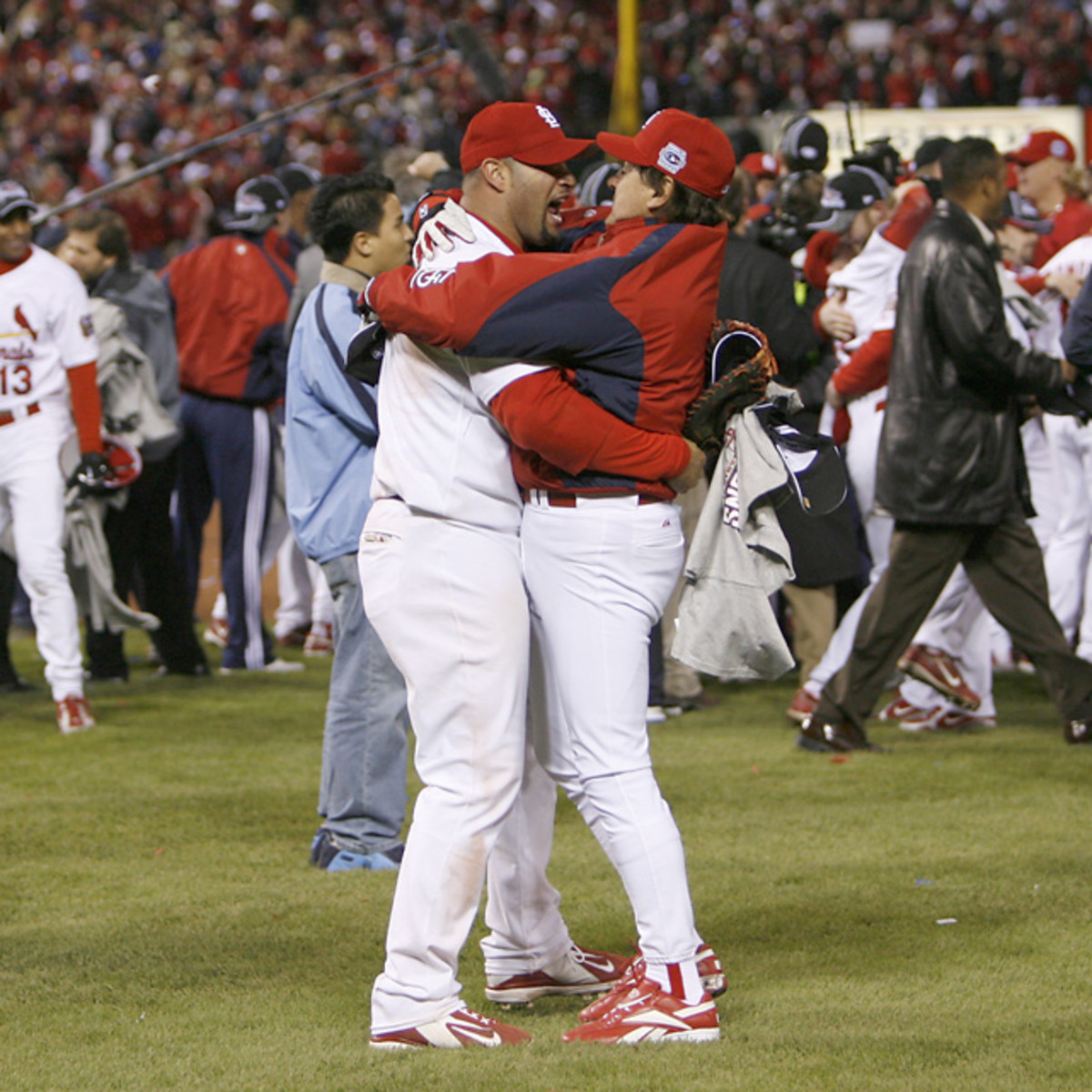Tony La Russa and Albert Pujols