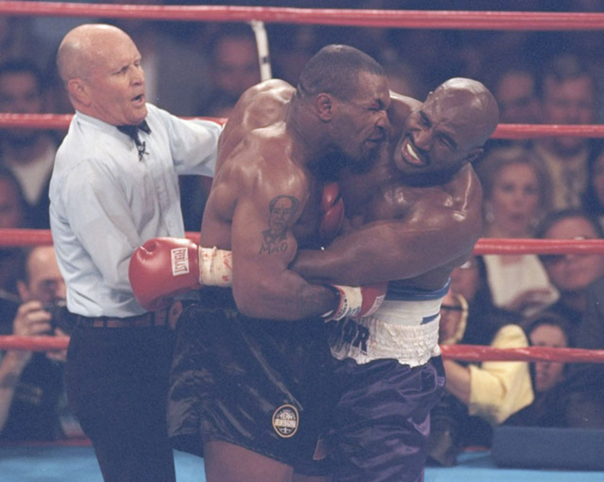 Evander Holyfield, Mike Tyson continue to joke about 'Bite Fight