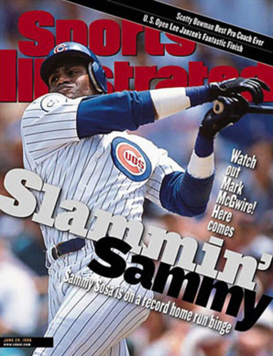 Sammy Sosa's unforgettable 1998 season is now memorable for a different reason. (John Biever/SI)