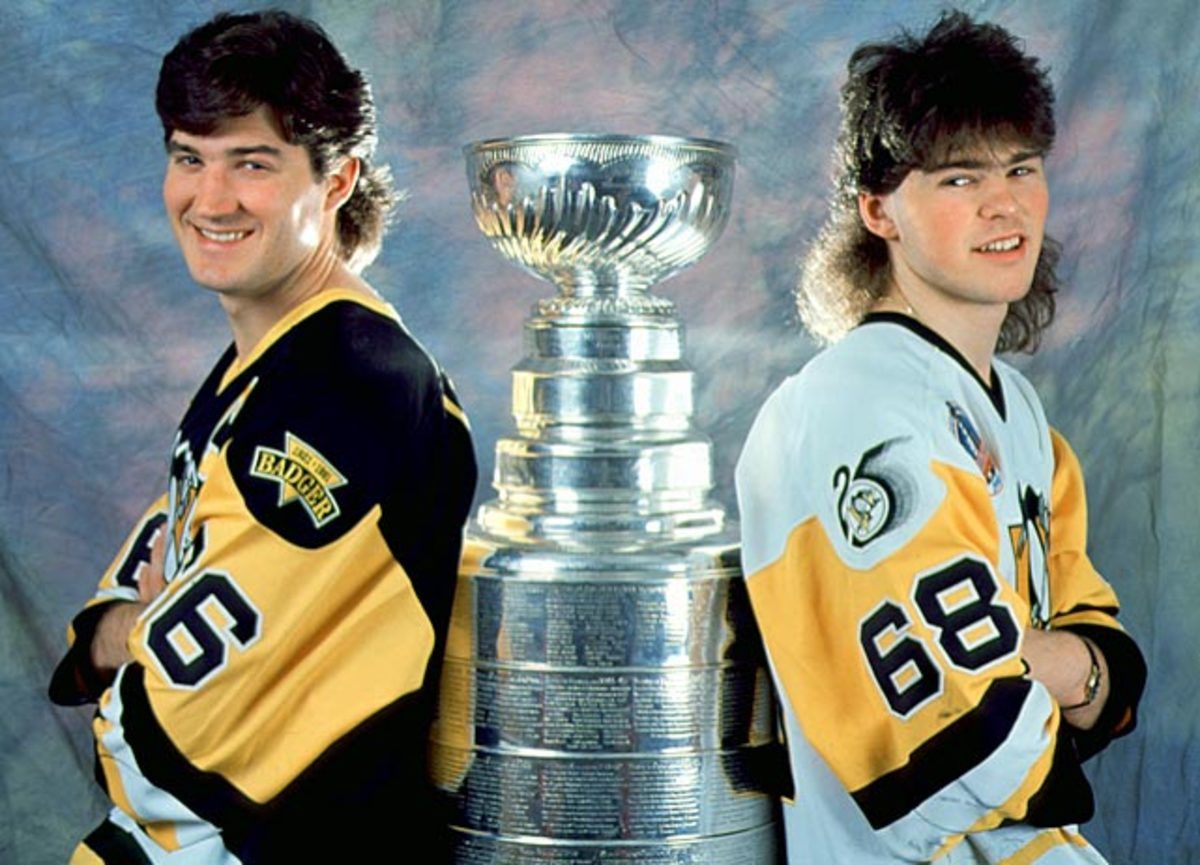 Mario Lemieux and Jaromir Jagr