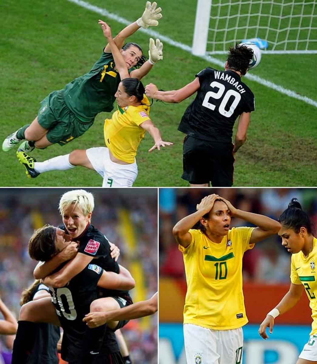 USA 2, Brazil 2 (5-3 PKs)