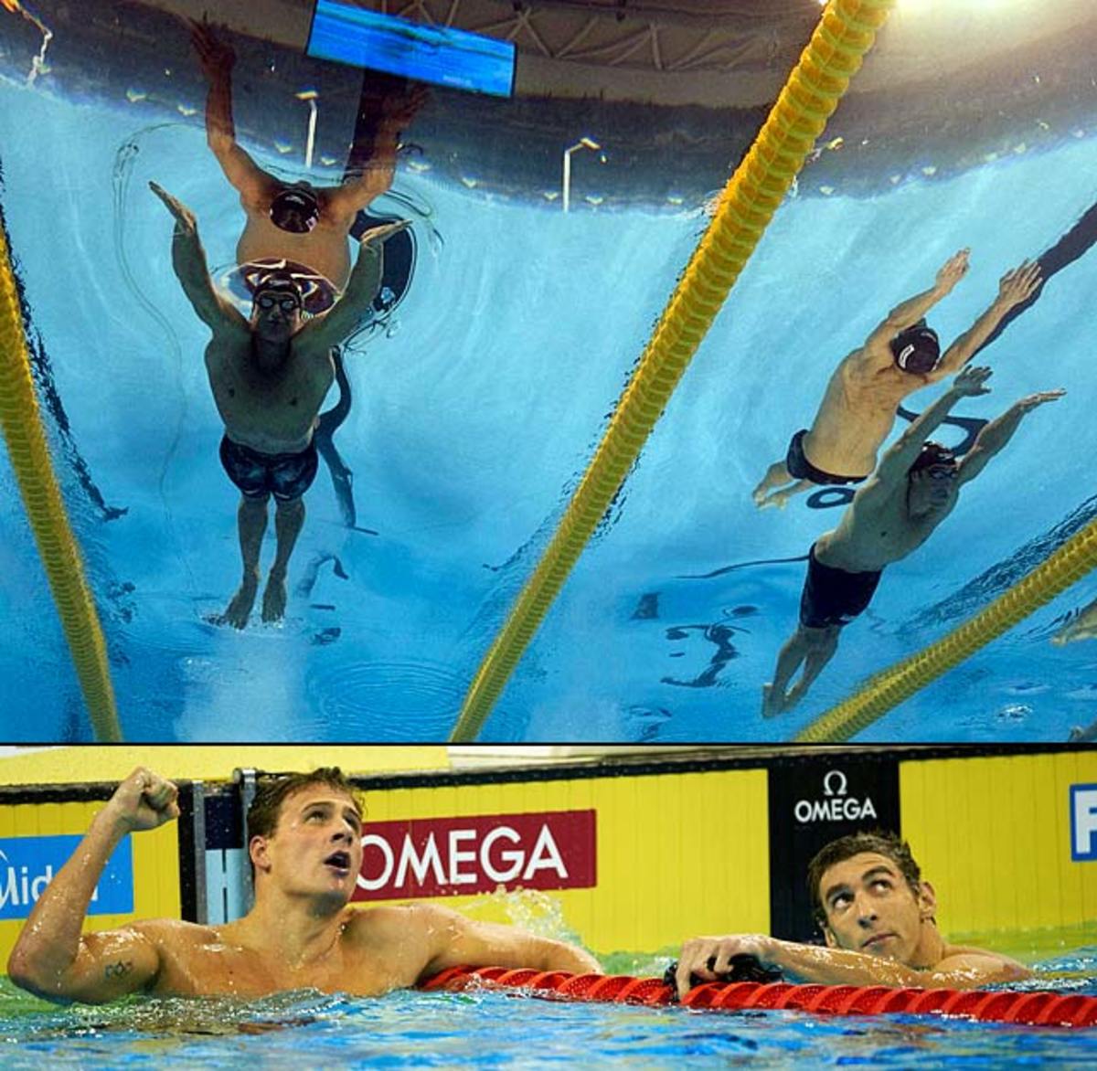 Ryan Lochte def. Michael Phelps