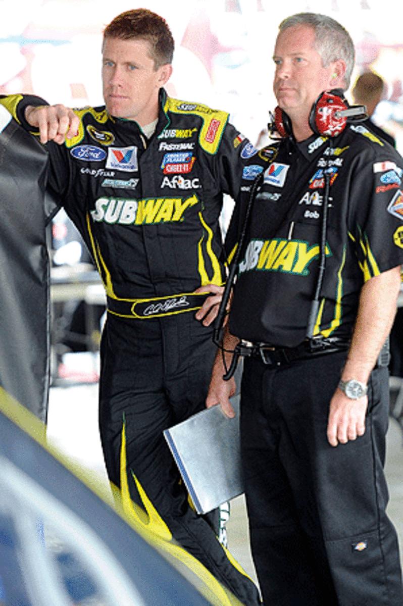 It has been 14 months since Carl Edwards drove the No. 99 Ford into Victory Lane.