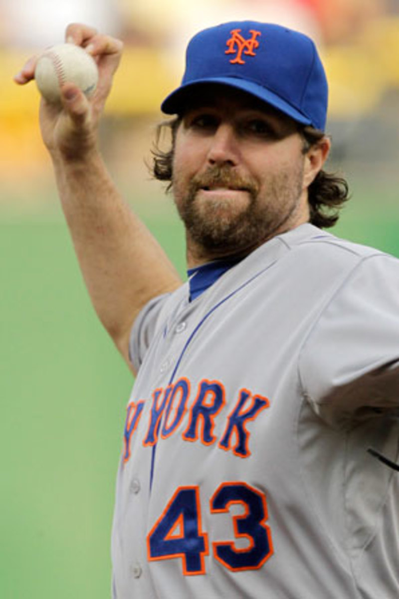 R.A. Dickey won the 2012 NL Cy Young award with the Mets.