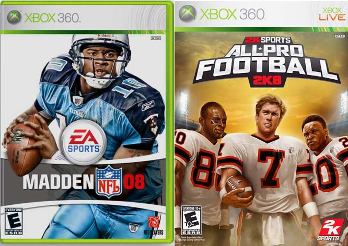 Madden 08 (EA) &amp; All-Pro Football 2K8 (2K Sports)