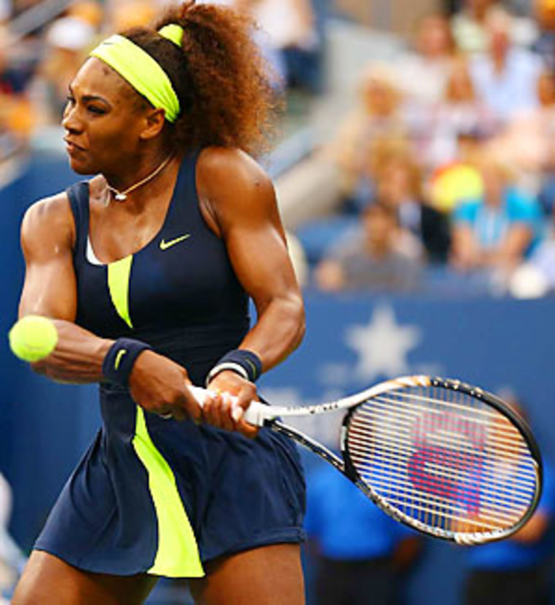Serena Williams won Wimbledon, the Olympics and the U.S. Open in 2012.
