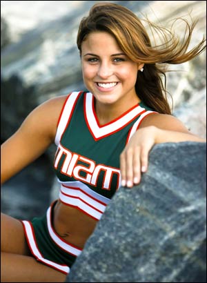 Cheerleader Of The Week Christina Demaria Miami Sports Illustrated