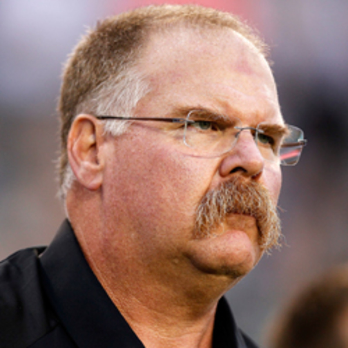 Eagles coach Andy Reid is reportedly interested in the still occupied Chargers head coaching position.  (Jeff Zelevansky/Getty Images)