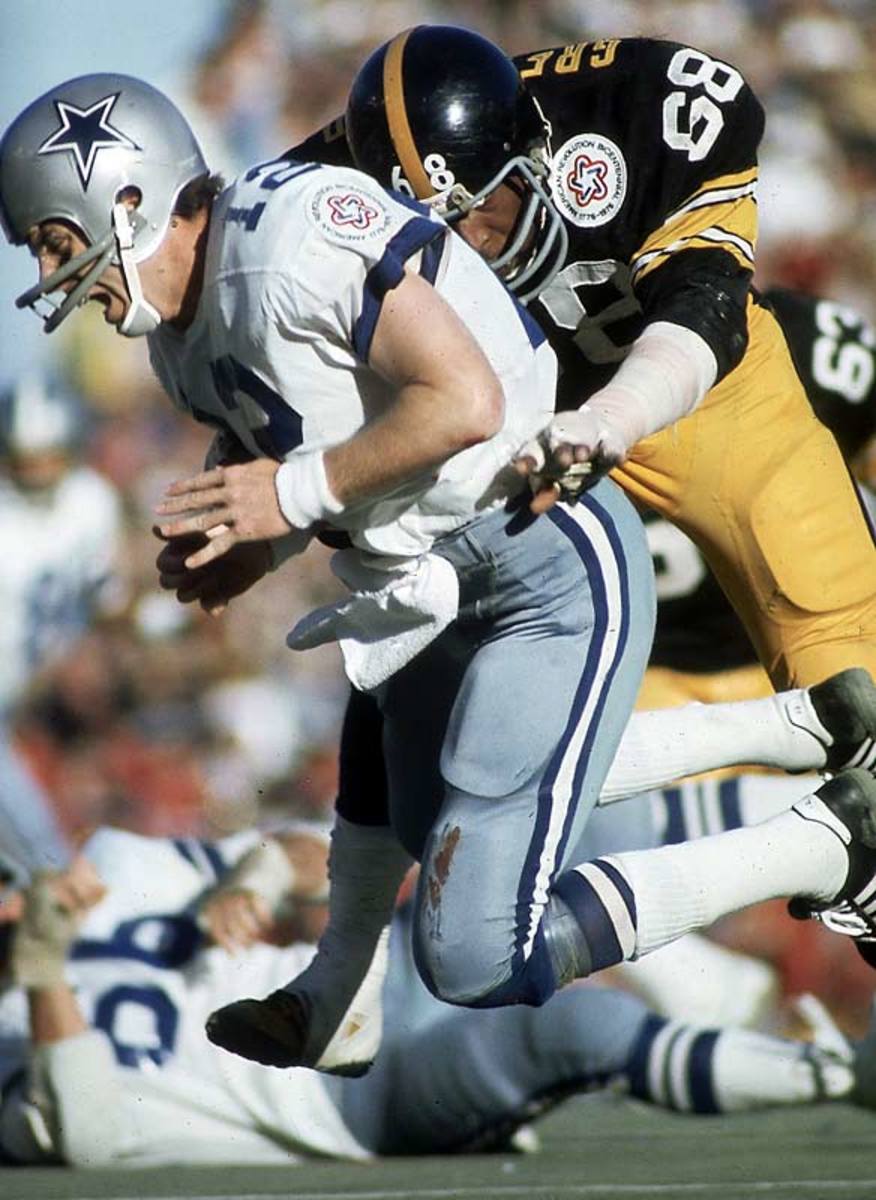 L.C. Greenwood and Roger Staubach