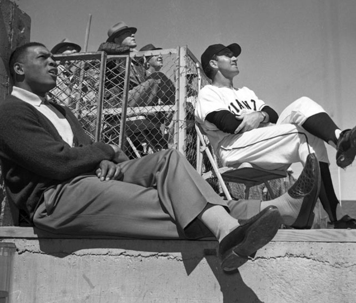 Willie Mays and Al Dark
