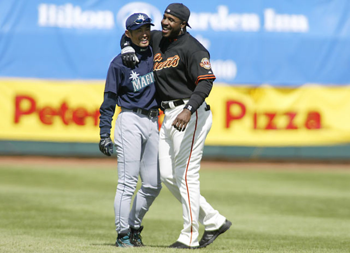 Ichiro and Barry Bonds