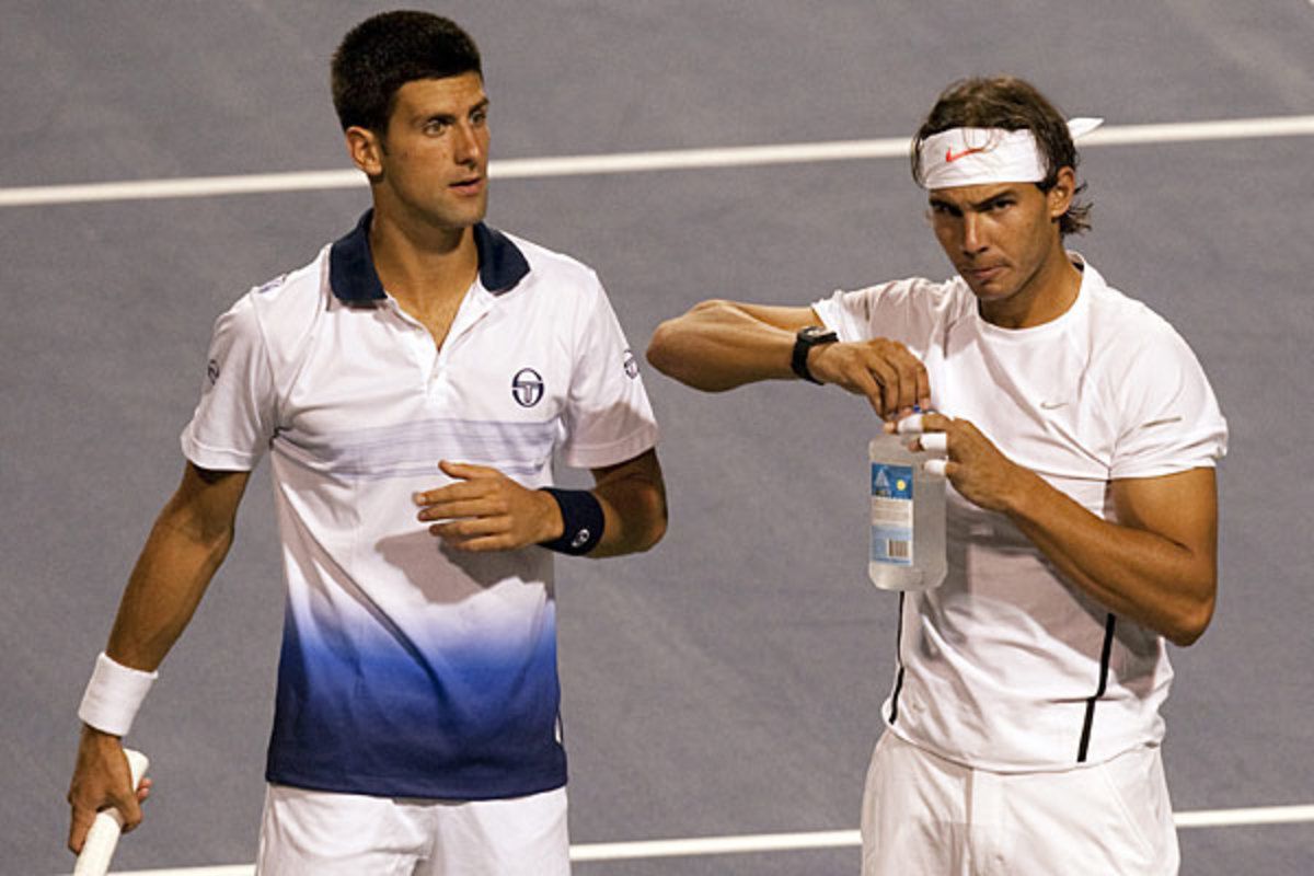 Novak Djokovic and Rafael Nadal