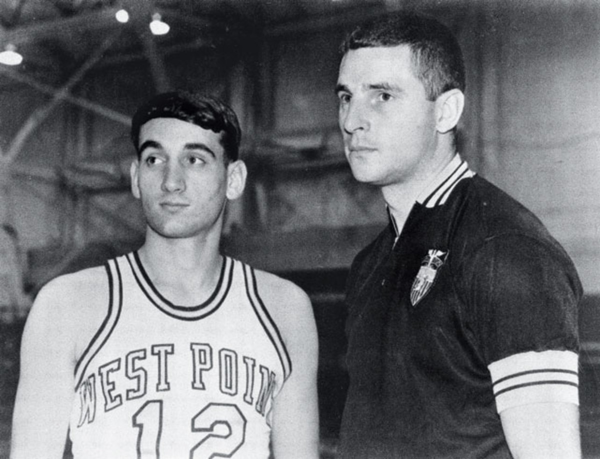 Bobby Knight and Mike Krzyzewski 