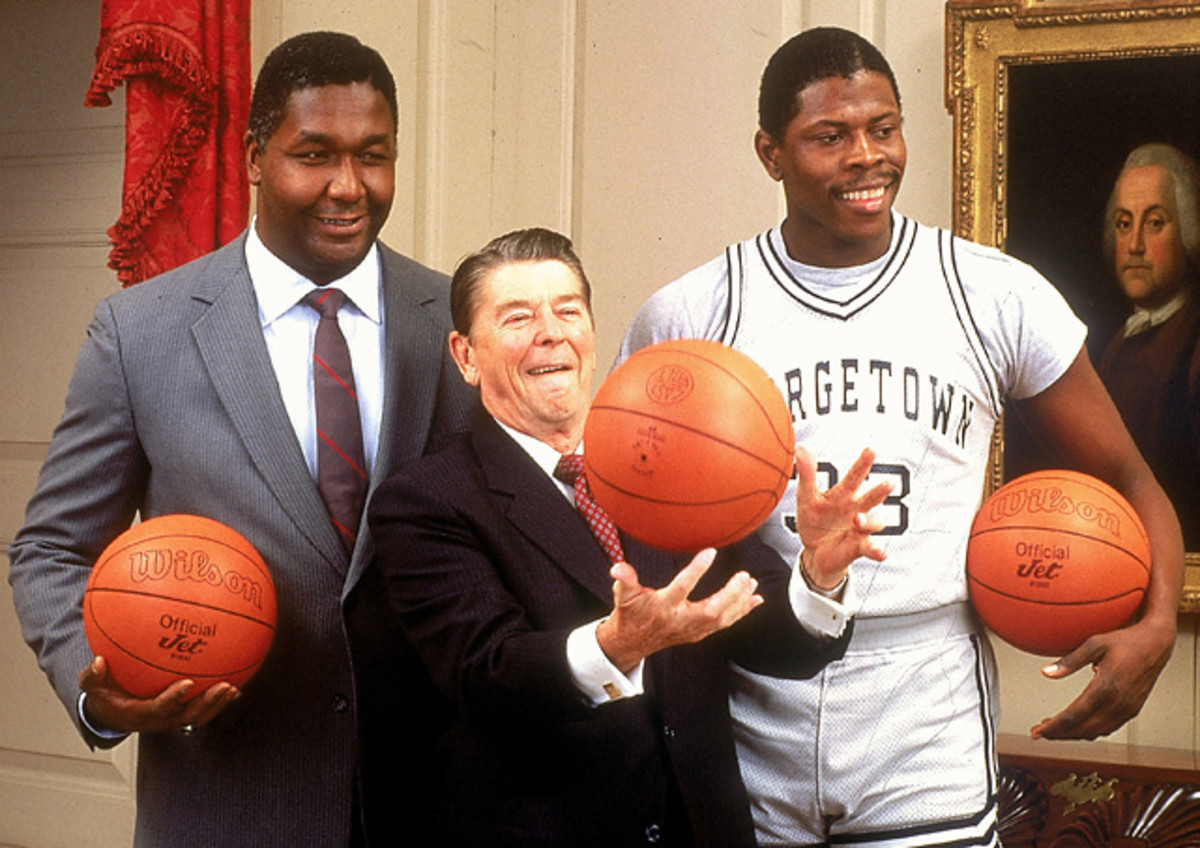 John Thompson, Ronald Reagan and Patrick Ewing