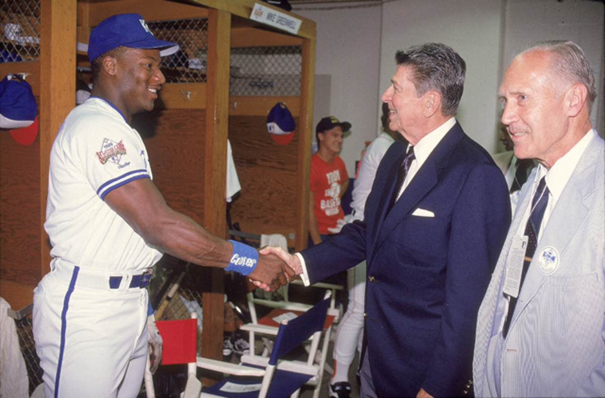 Bo Jackson and Ronald Reagan 