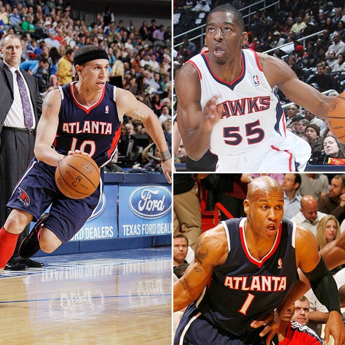 Mike Bibby, Jordan Crawford, Maurice Evans