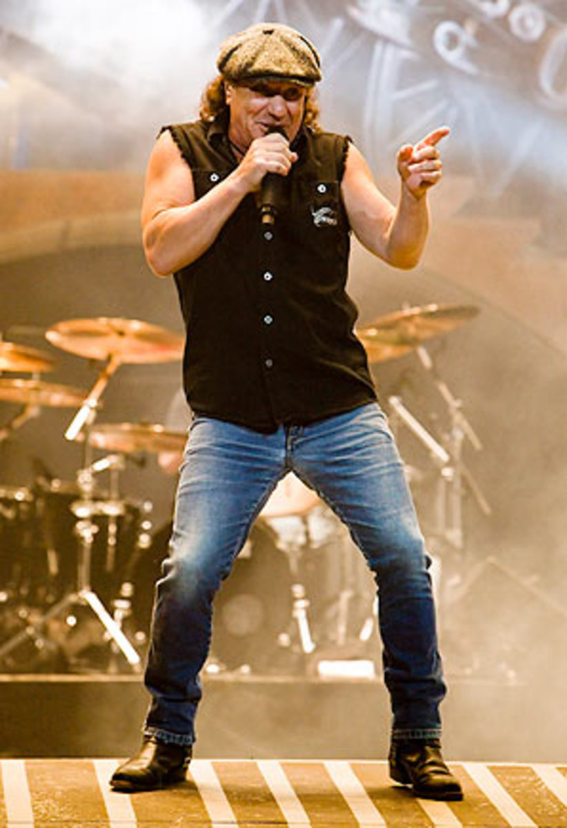 Brant James: AC/DC frontman Brian Johnson takes to the track to aid ...