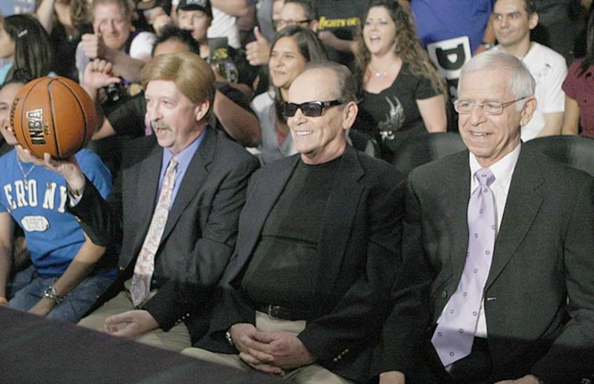 Jerry Buss, Jack Nicholson and David Stern