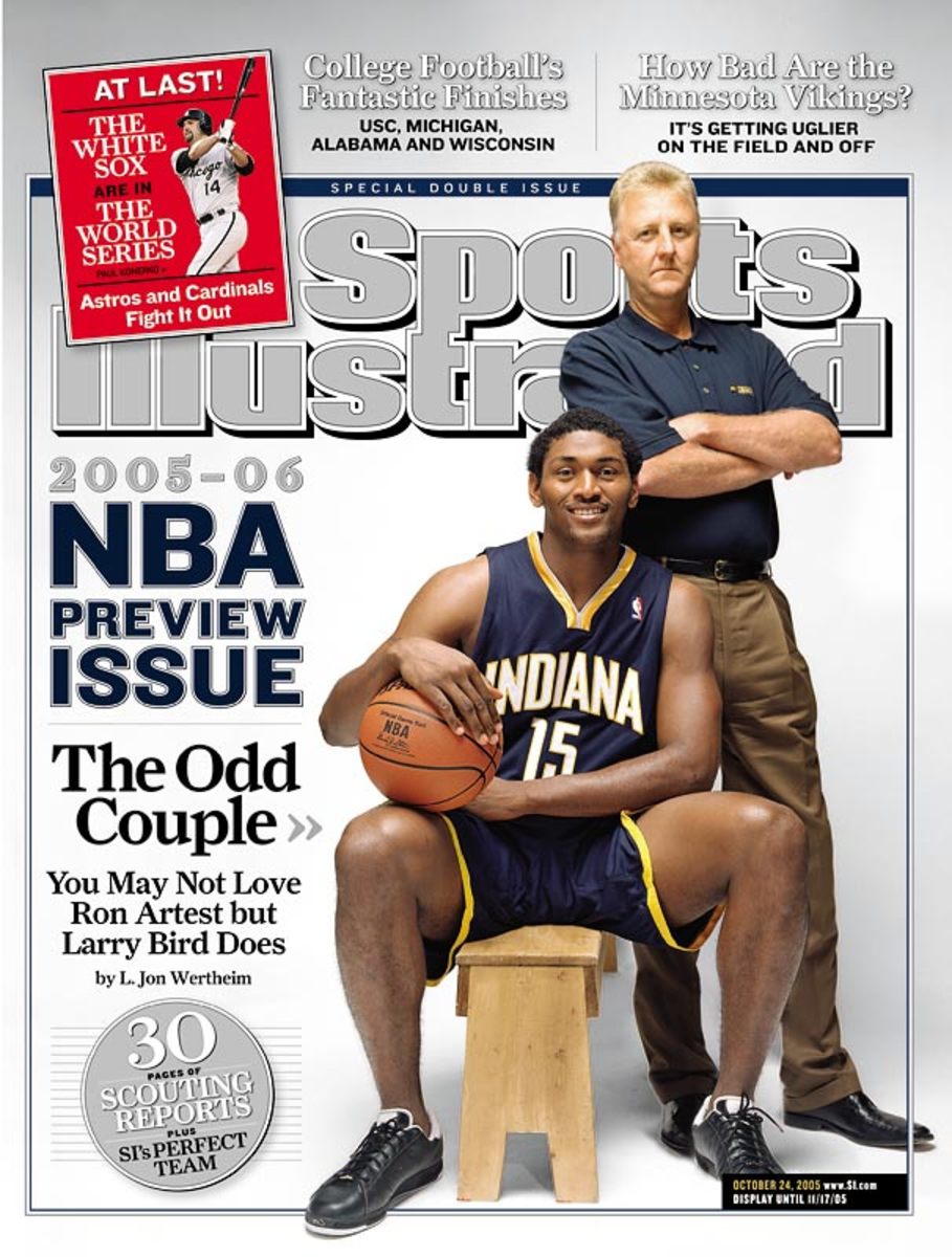 Larry Bird and Ron Artest