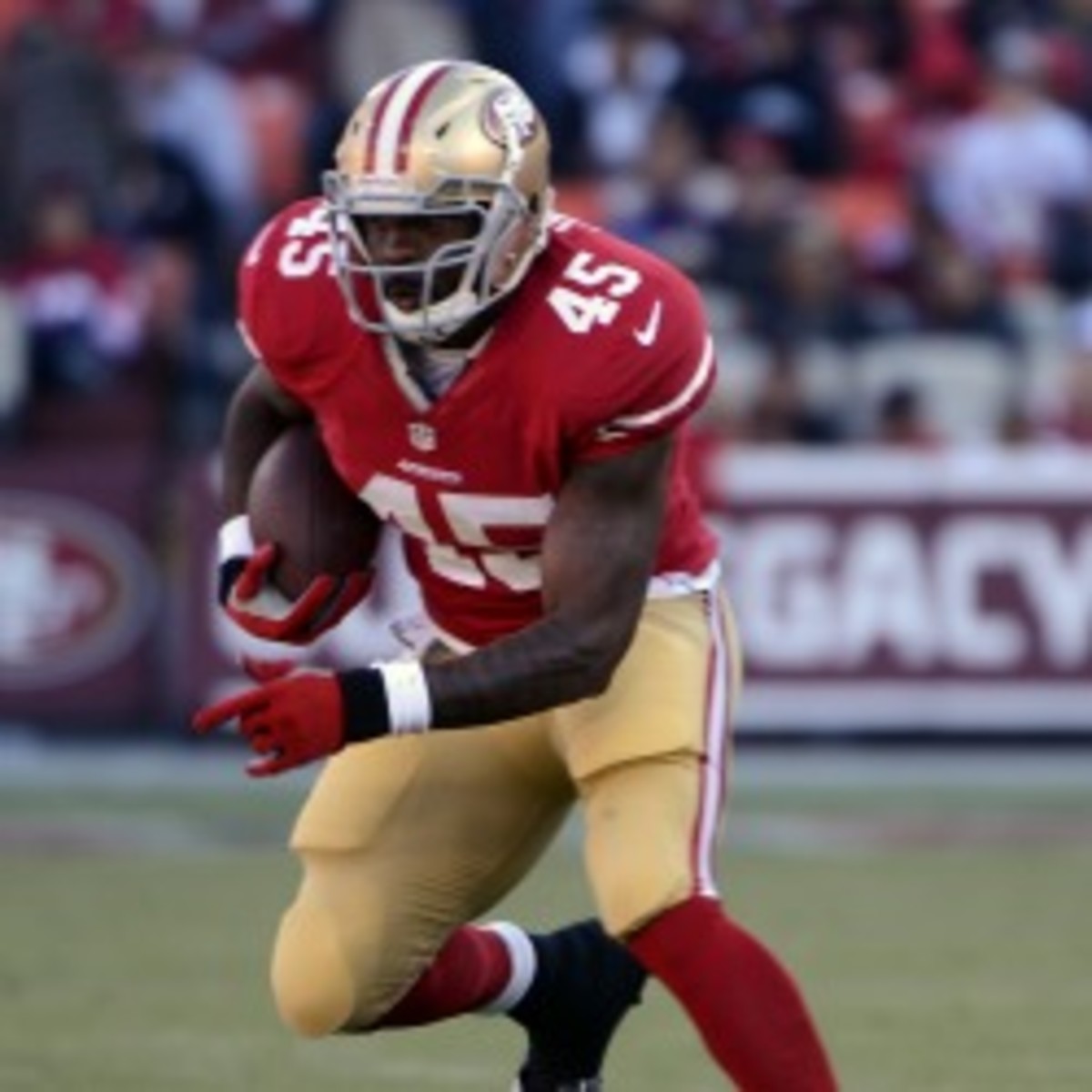 The 49ers released disgruntled running back Brandon Jacobs after one season. (Thearon W. Henderson/Getty Images)