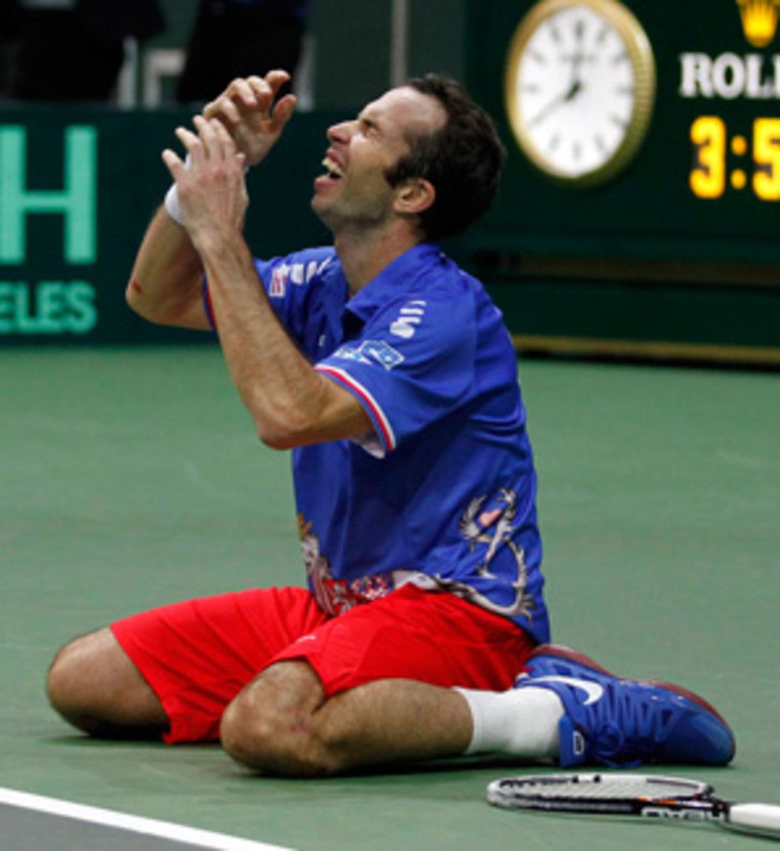 Radek Stepanek, ranked 37 in the world, upset No. 11 Nicolas Almargo to win the Davis Cup for the Czechs.