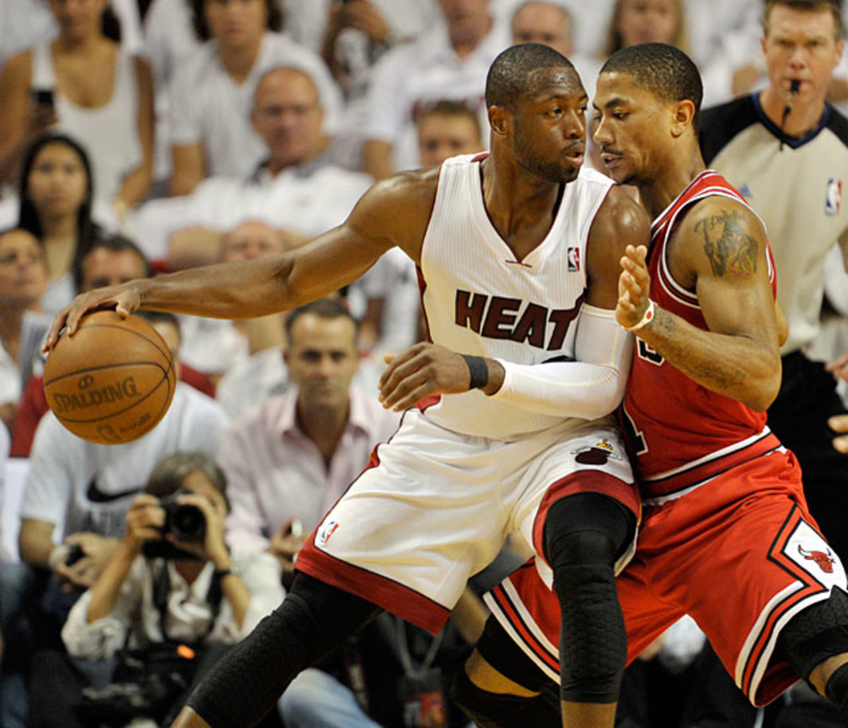 Dwyane Wade and Derrick Rose
