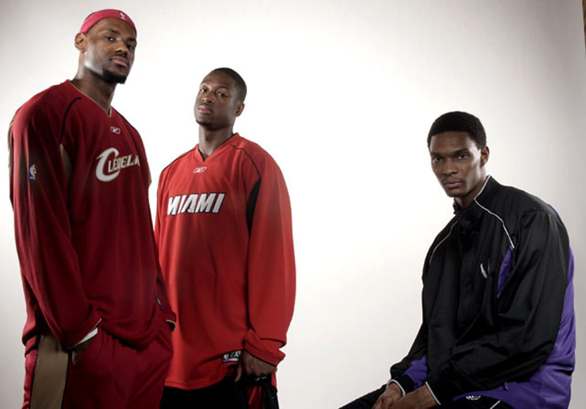 LeBron James, Dwyane Wade and Chris Bosh