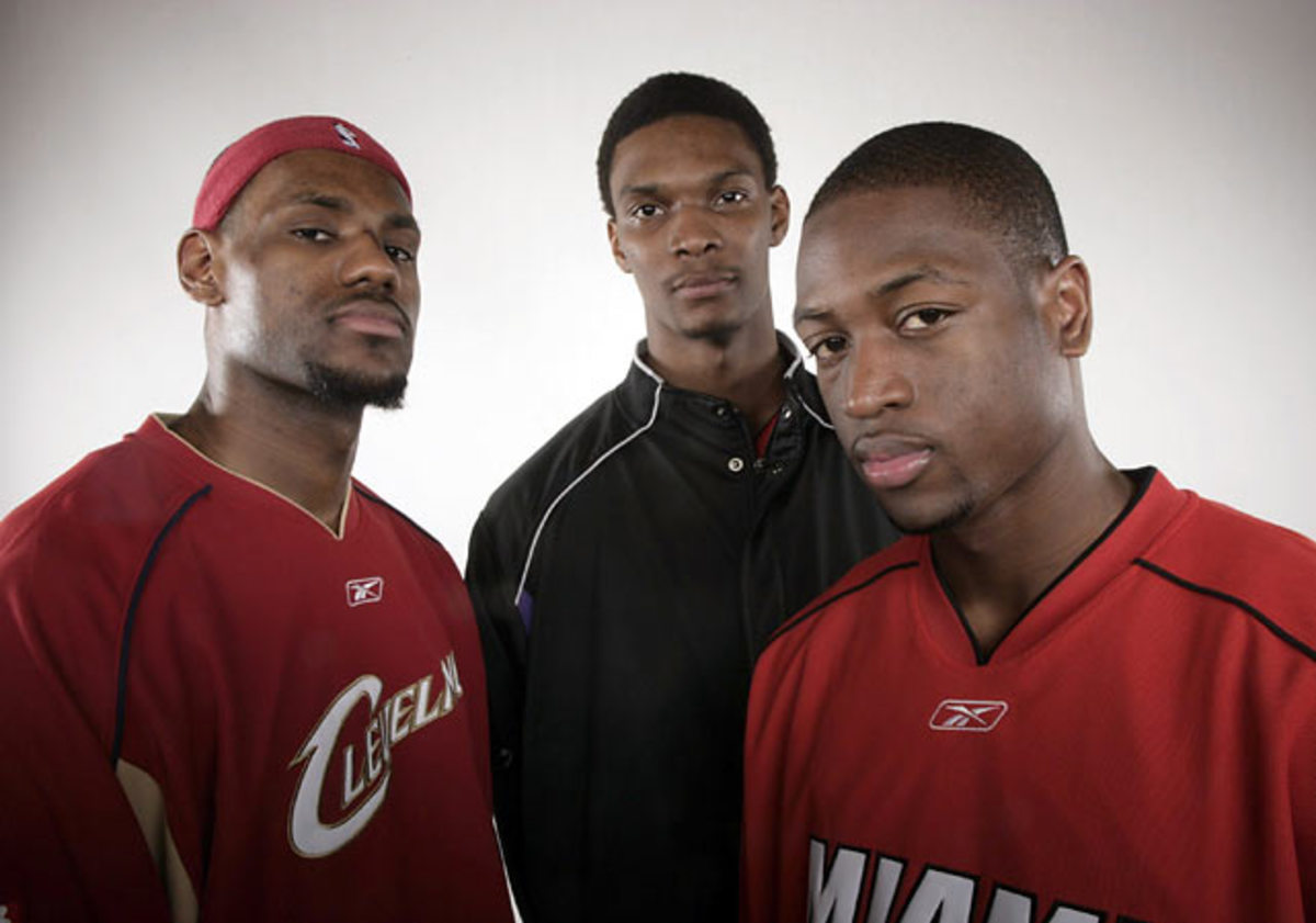LeBron James, Chris Bosh and Dwyane Wade